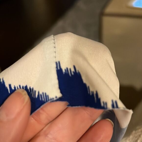 T-BAGS LOS ANGELES Women’s Sleeveless Mini Dress Blue/White Size Extra Small - Picture 11 of 11